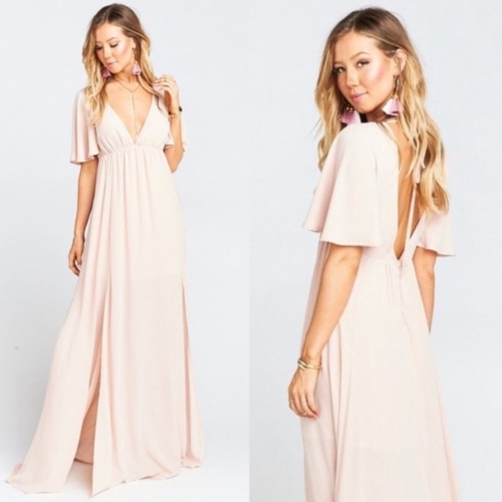 Show Me Your MuMu Blush Pink Maxi Dress